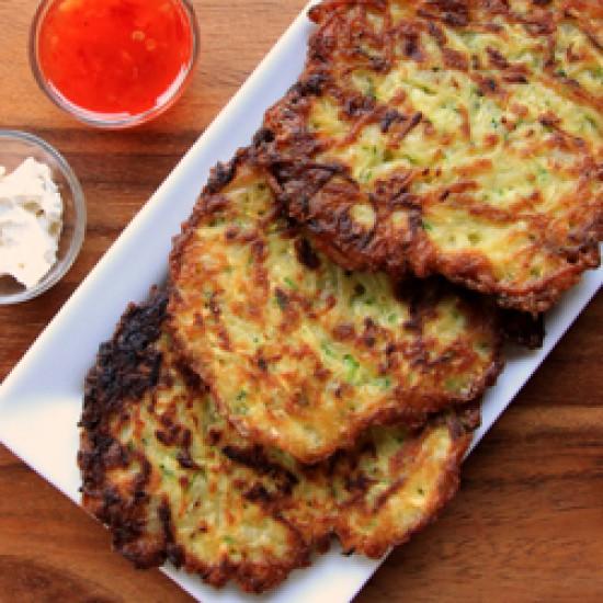 Rezeptbild: Kartoffel-Zucchini-Reibekuchen