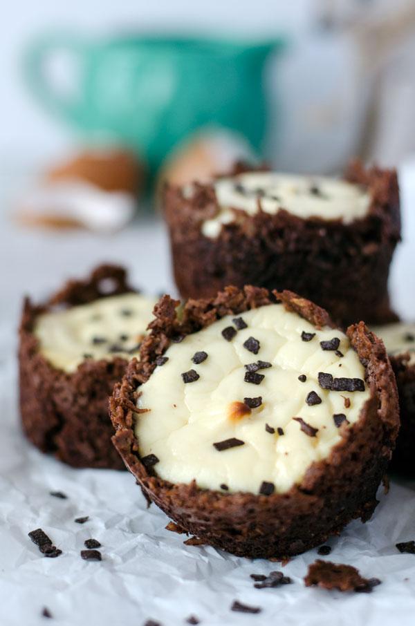 Rezeptbild: Osternester mit Käsekuchenfüllung