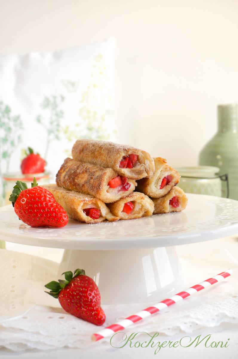 Rezeptbild: Strawberry French Toast Roll ups