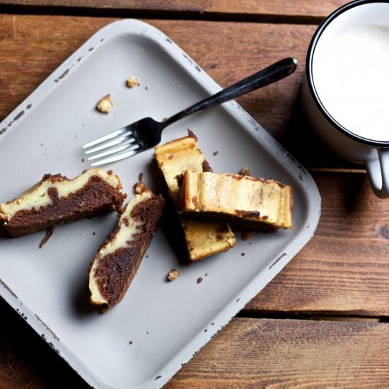 Rezeptbild: Käsekuchen-Brownies