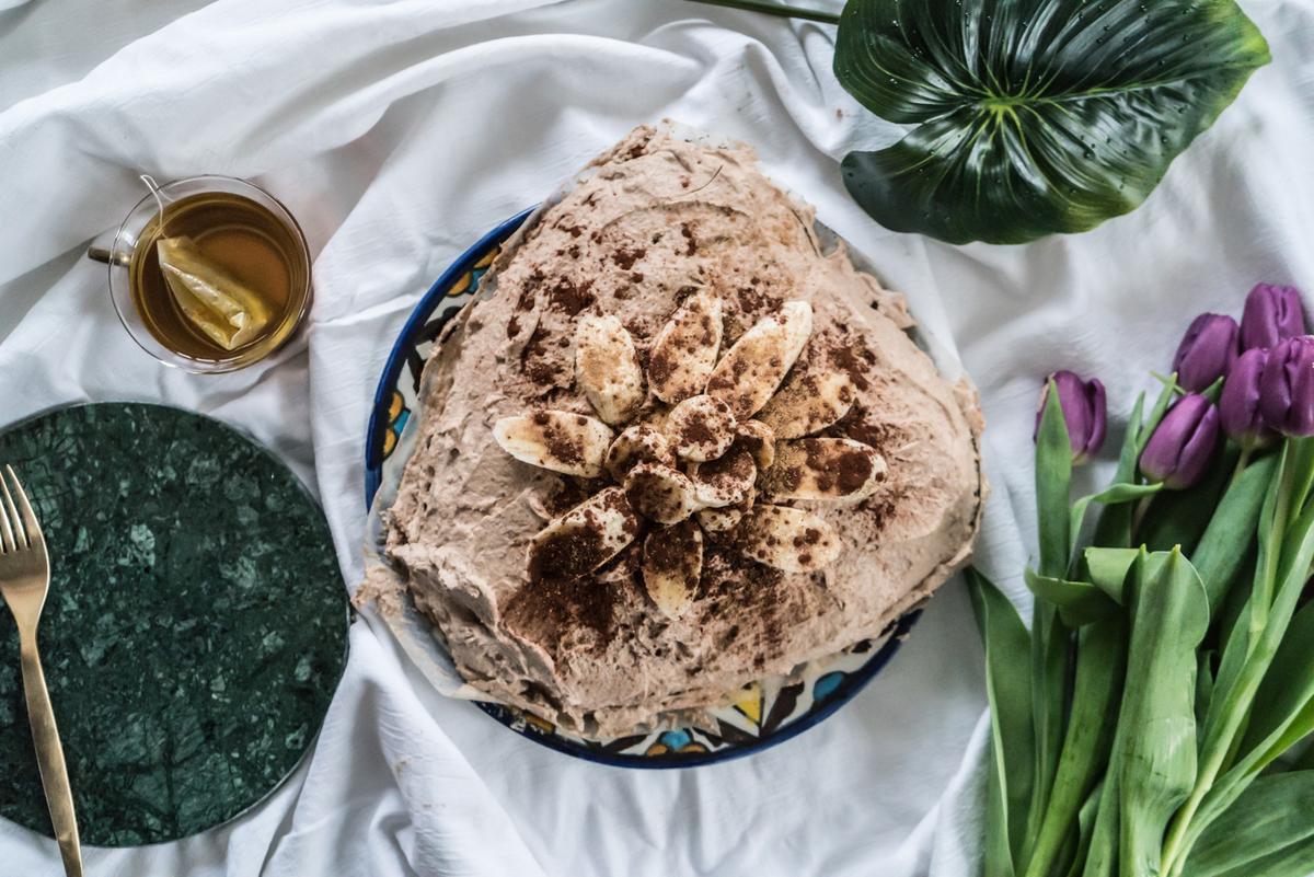 Rezeptbild: Zuckerfreie Schokotorte mit Maronencreme