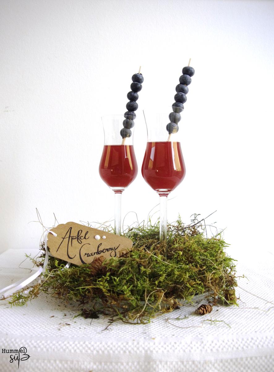 Rezeptbild: Cranberry-Apfel Likör, mit Zimt