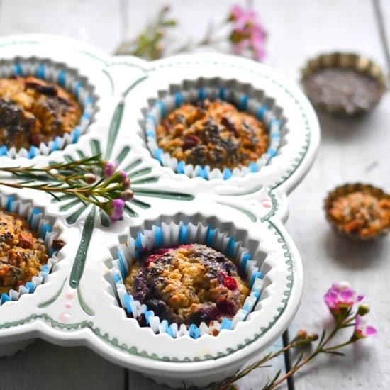 Rezeptbild: Hafer Frühstücks Muffins - Baked Oats