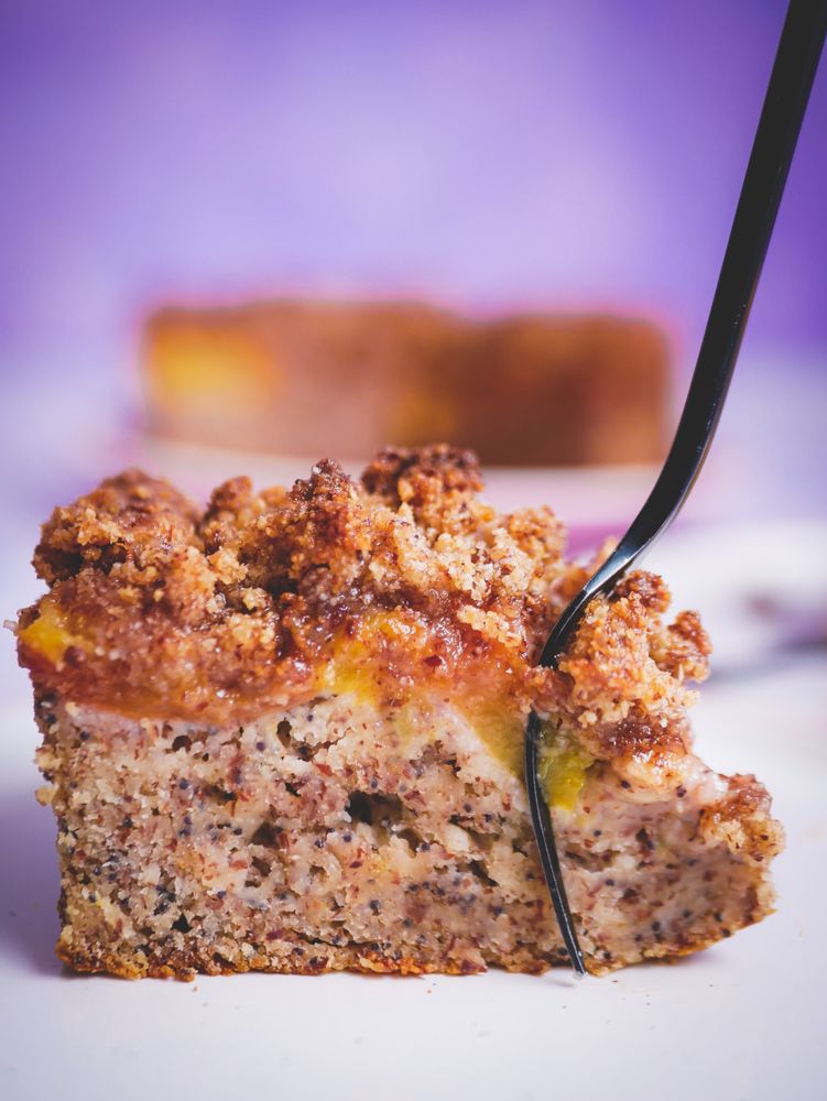 Rezeptbild: Pfirsich-Mohn-Kuchen