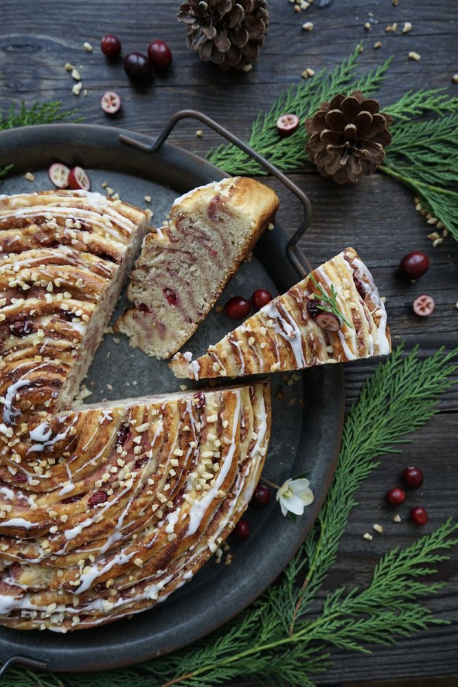 Rezeptbild: XXL-Cranberrie-Schnecke