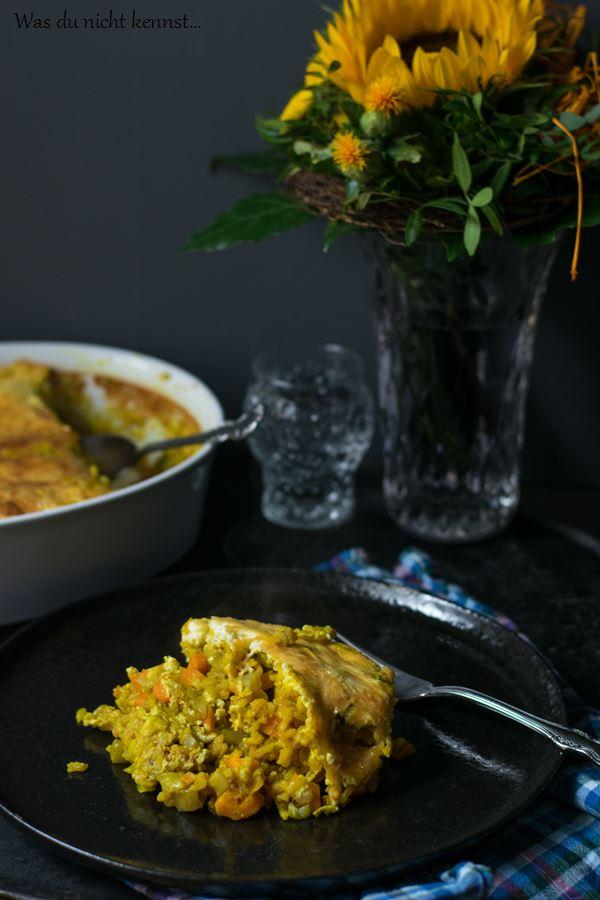 Rezeptbild: Herzhafter Reisauflauf