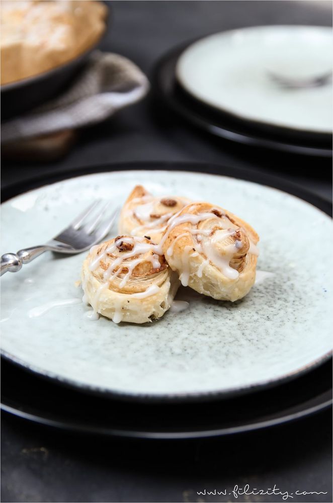 Rezeptbild: Blätterteig-Zimtschnecken
