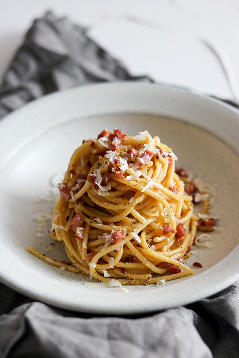Rezeptbild: Spaghetti Carbonara ohne Sahne