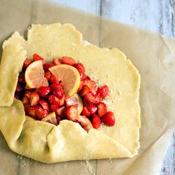 Rezeptbild: Erdbeer Galette