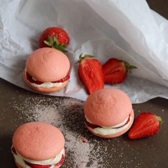 Rezeptbild: Erdbeer-Whoopies