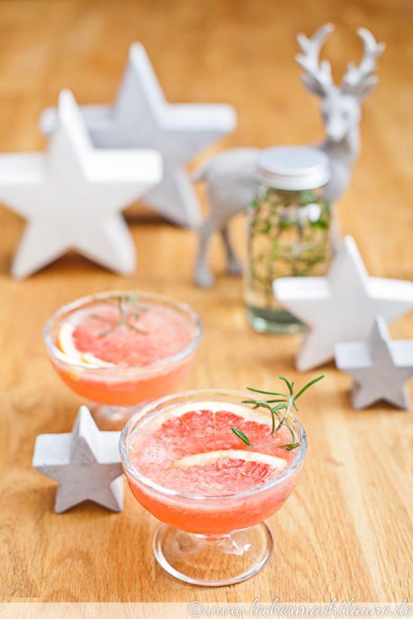 Rezeptbild: Grapefruit-Rosmarin-Mocktail 