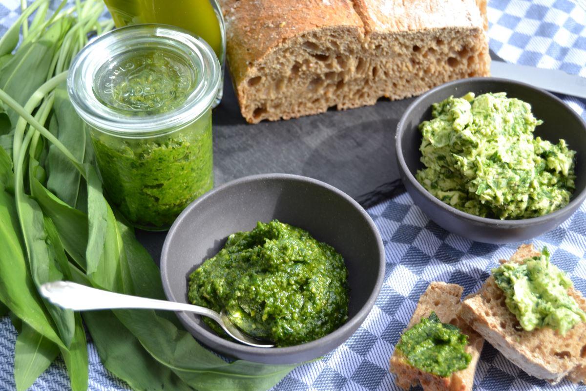 Rezeptbild: Bärlauch Pesto - Butter und Öl 