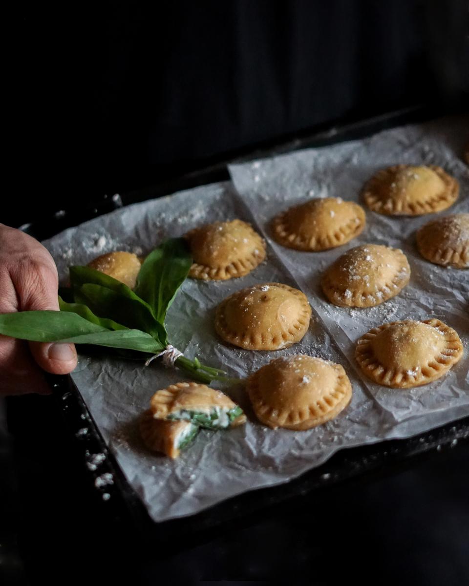 Rezeptbild: Leckere Bärlauchravioli – der Bärlauch als perfekter Frühlingsbote