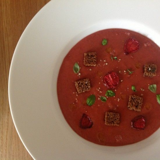Rezeptbild: Erdbeergazpacho