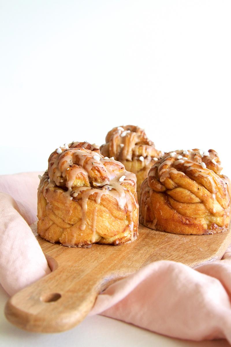 Rezeptbild: Pumpkin Pie Zimtschnecken