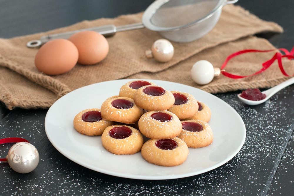 Rezeptbild: Beliebte Engelsaugen / Husarenkrapfen