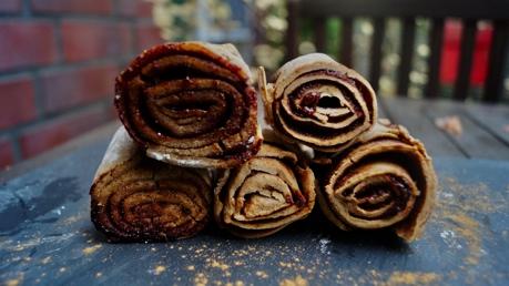 Rezeptbild: Gesunde Zimt Röllchen