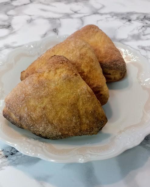 Rezeptbild: Köstliche Quark-Fächer in Vanillezucker in nur 30 Minuten