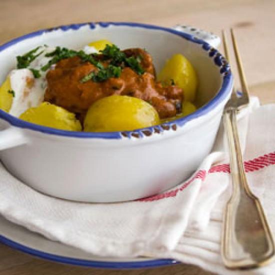 Rezeptbild: Schwarze Augenbohnen- Dal mit Kartoffeln