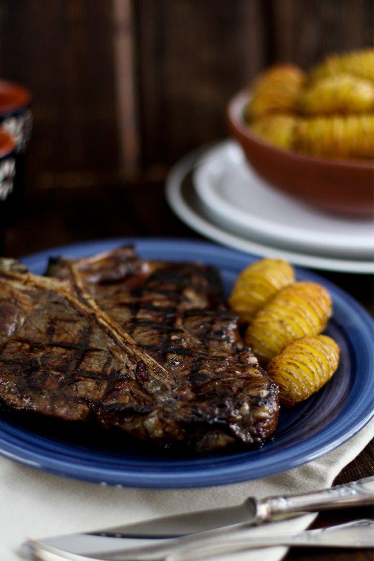 Rezeptbild: T-Bone Steak grillen - Temperatur / Würzen / Beilagen