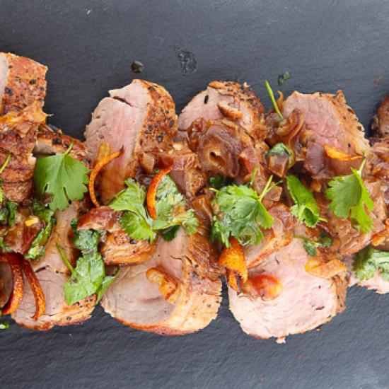 Rezeptbild: Glasiertes Schweinefilet