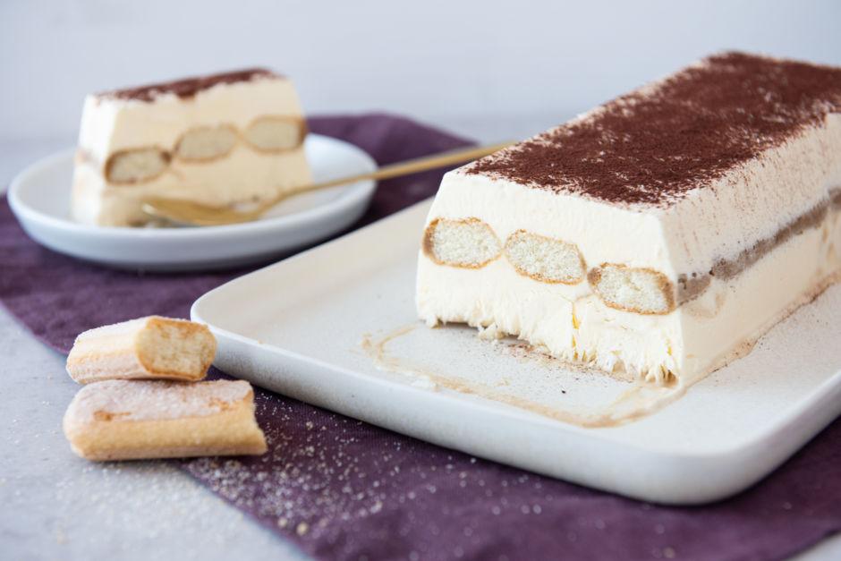 Rezeptbild: Tiramisu-Eistorte ohne Alkohol