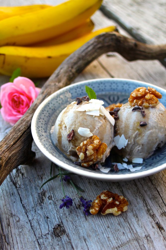 Rezeptbild: Köstliche Kokos-Vanille-Eiscreme (vegan!)