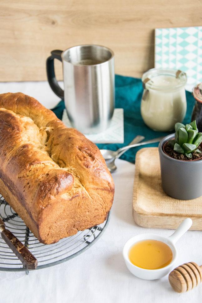 Rezeptbild: Zuckerrübensirup Brioche mit Honigcreme