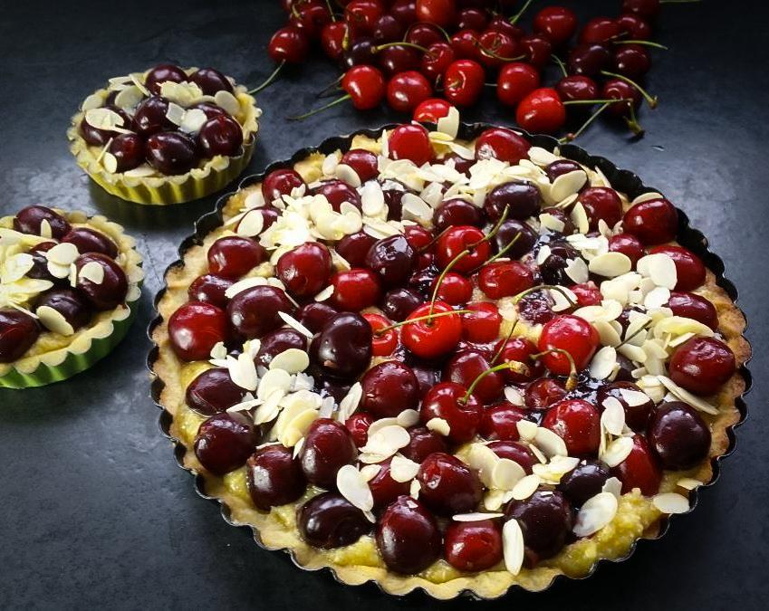 Rezeptbild: Französisches Kirschkuchen Rezept Kirschtarte