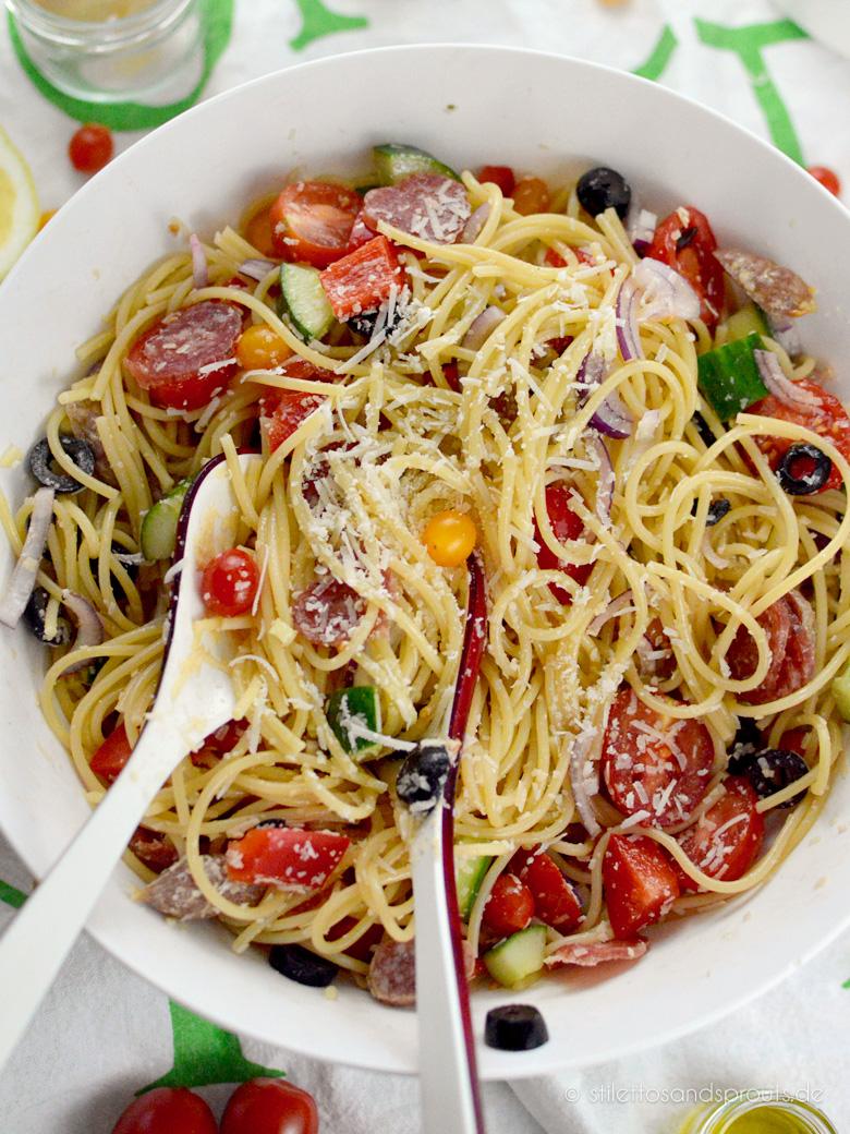 Rezeptbild: Italienischer Spaghettisalat