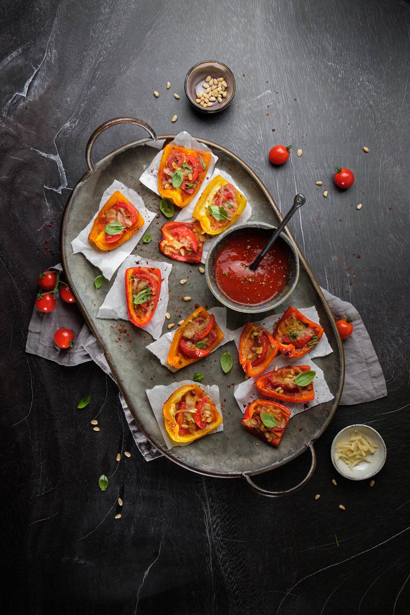 Rezeptbild: Kleine Paprika-Pizzen