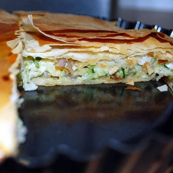 Rezeptbild: Filo-Zucchini-Kuchen