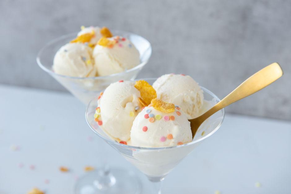 Rezeptbild: Einfaches Cornflakes-Eis