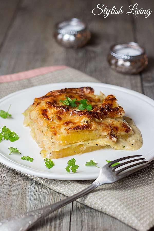 Rezeptbild: Gemüselasagne mit Steckrübe und Lauch