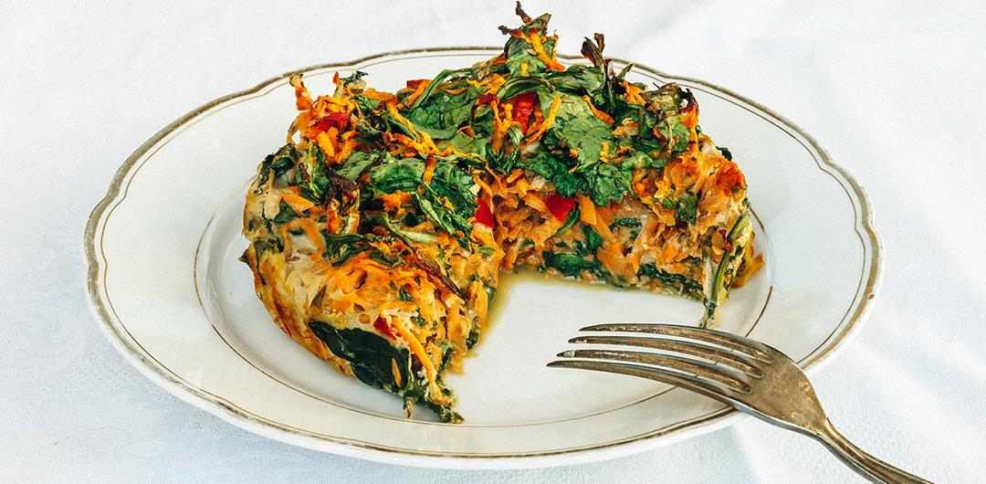 Rezeptbild: Himmlischer Süßkartoffelauflauf mit Spinat