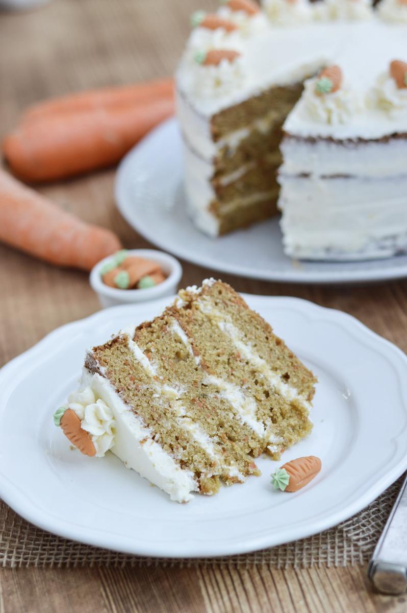 Rezeptbild: Möhrentorte mit Frischkäsecreme