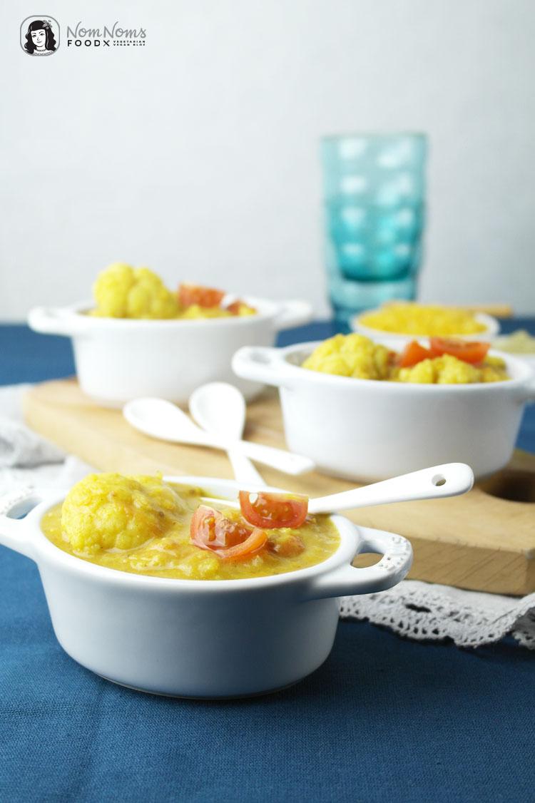 Rezeptbild: Blumenkohl-Linsen-Suppe mit Moringa