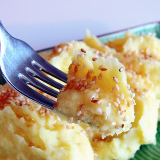 Rezeptbild: Kartoffelpüree mit Wasabi und Sesam