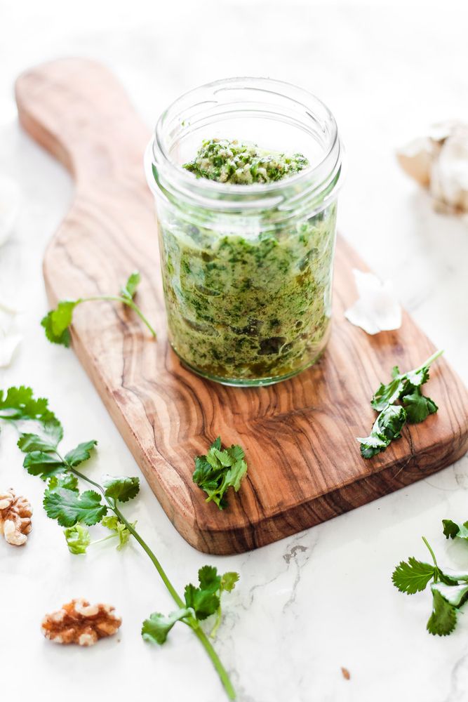 Rezeptbild: Würziges Koriander Pesto