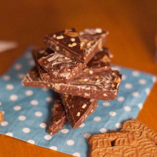 Rezeptbild: Weihnachtsschokolade mit Spekulatius
