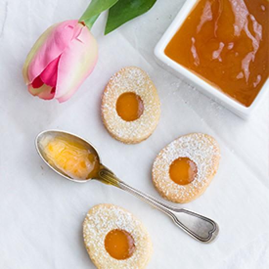 Rezeptbild: Zitroneneier mit Marmeladefüllung