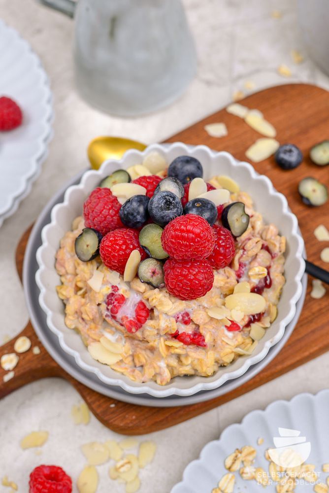 Rezeptbild: Haferbrei Grundrezept und 2 Varianten