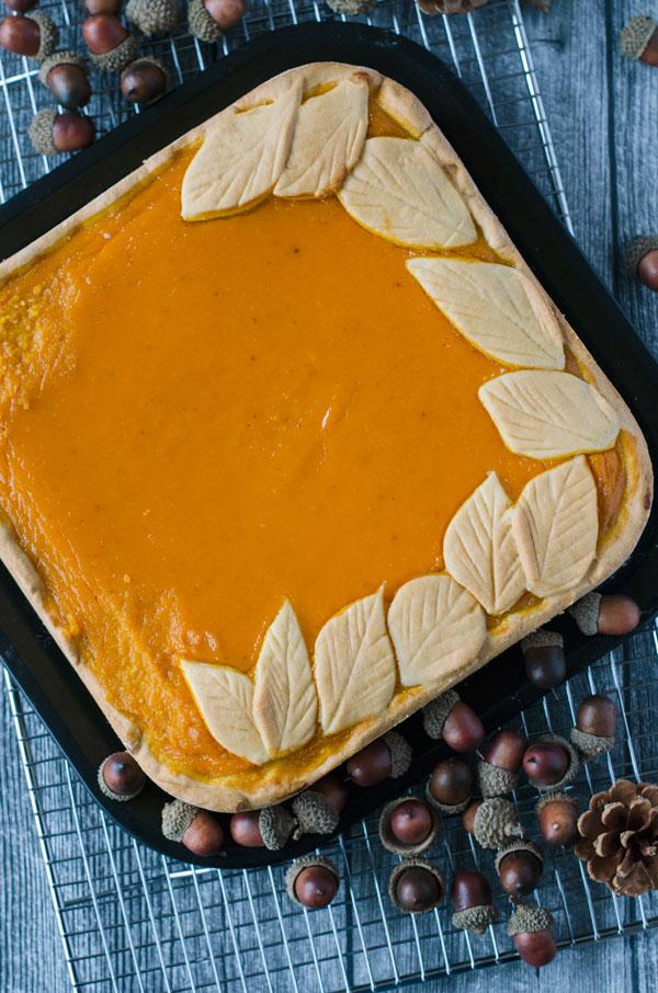 Rezeptbild: italienischer Kürbiskuchen mit Amaretti