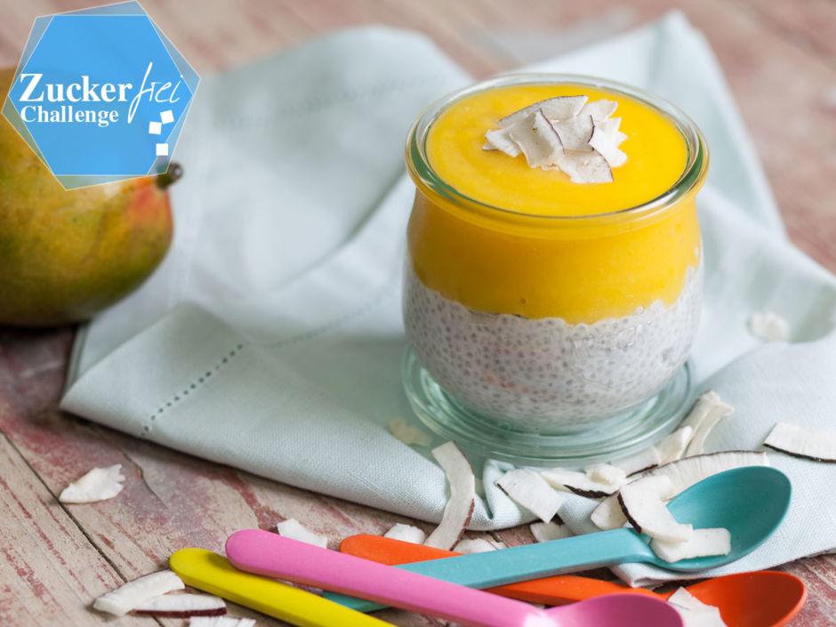 Rezeptbild: Pina Colada Pudding mit Kokosmilch