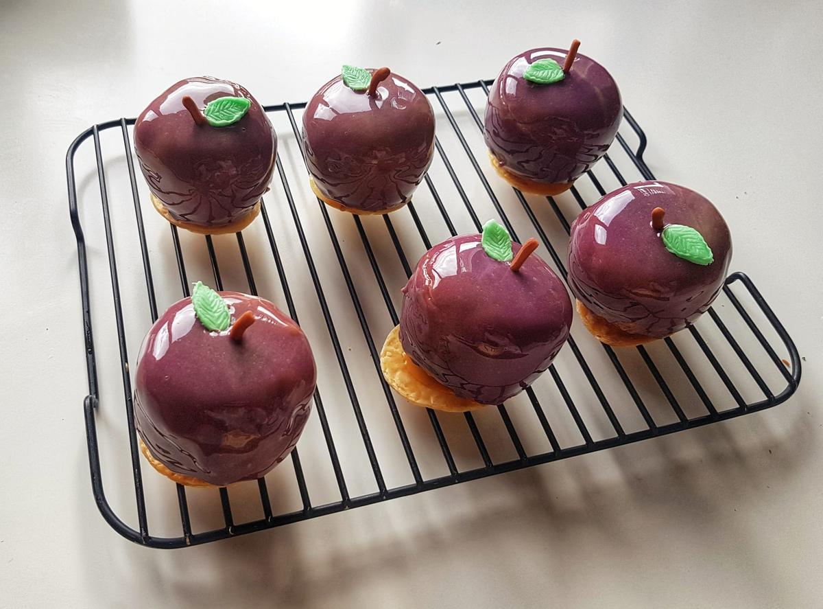 Rezeptbild: Apfel-Karamell-Dessert