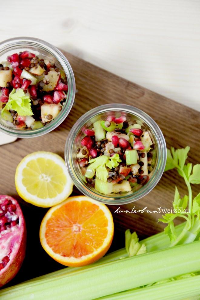 Rezeptbild: Veganer Linsensalat