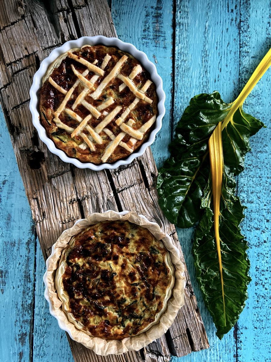 Rezeptbild: Mangold-Blätterteig-Tarte mit Ziegenfrischkäse