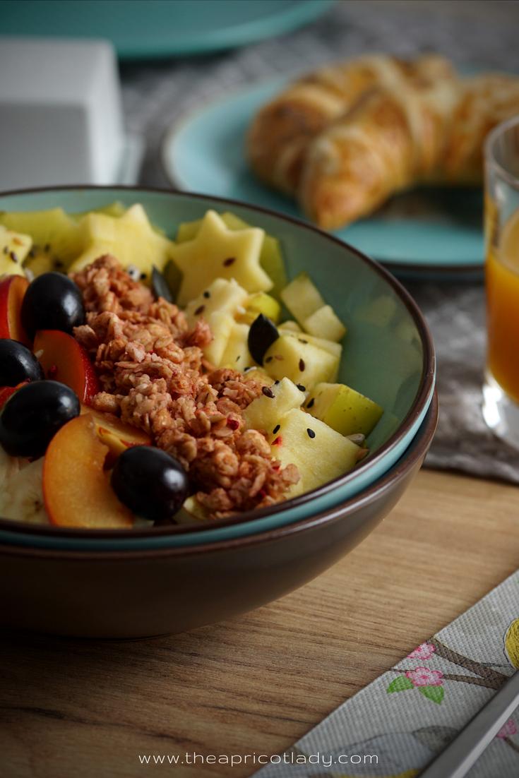 Rezeptbild: Obstsalat zum Frühstück oder als gesunder Bürosnack