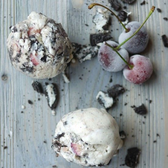 Rezeptbild: Oreo-Kirsch-Eis