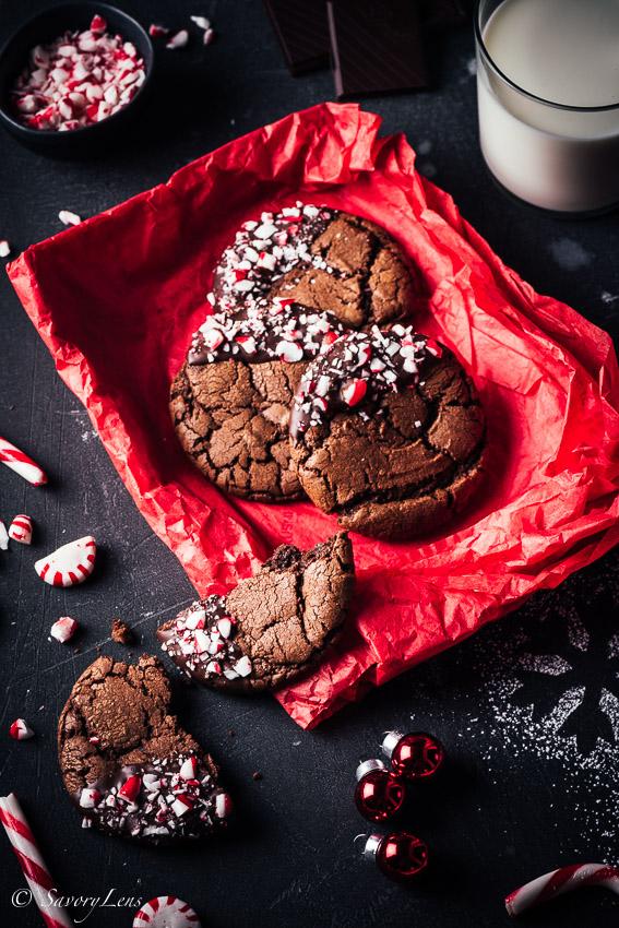 Rezeptbild: Peppermint Brownie Cookies